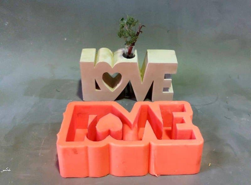 قالب سیلیکونی گلجا love کد ۵۲۸۵