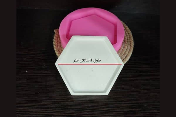 قالب سیلیکونی زیرلیوانی ۶ضلعی کد ۵۳۶۹