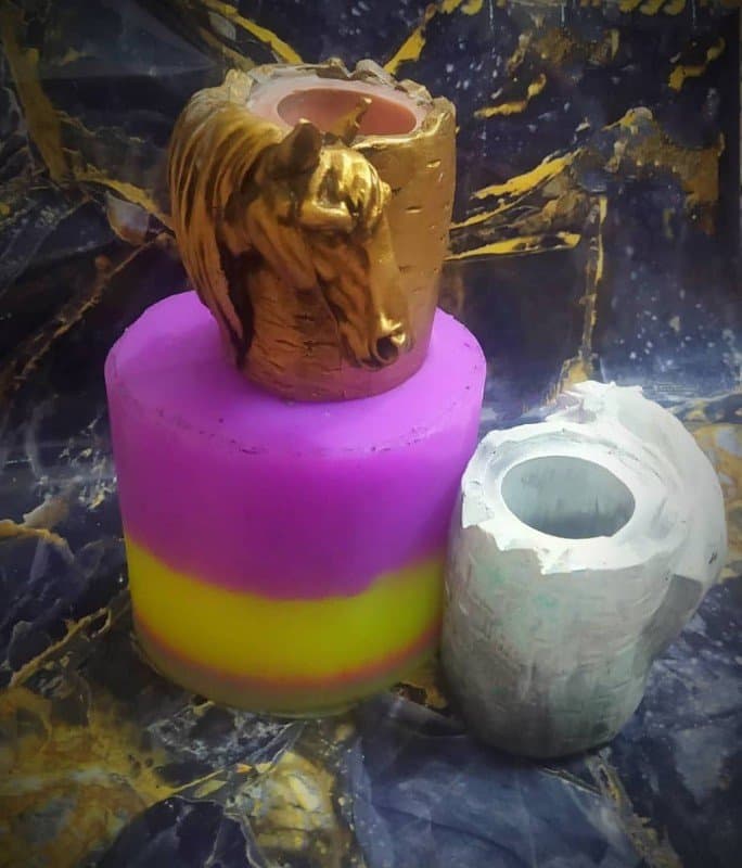 قالب سیلیکونی گلدان اسب کد ۵۰۵۸