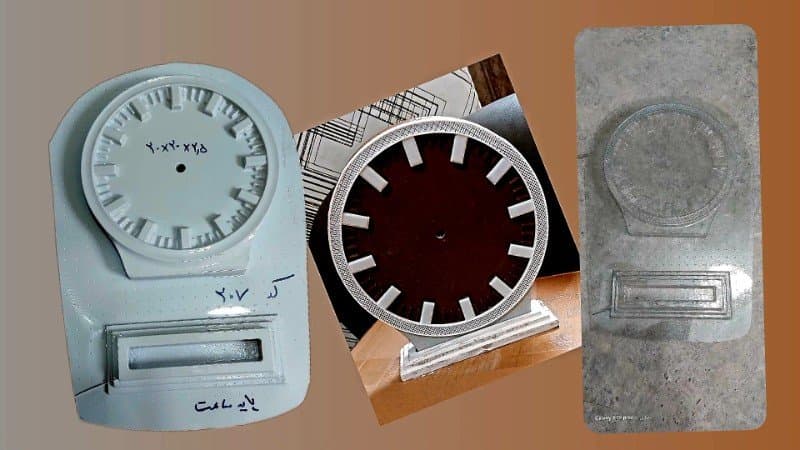 قالب طلقی ساعت کد ۲۰۷