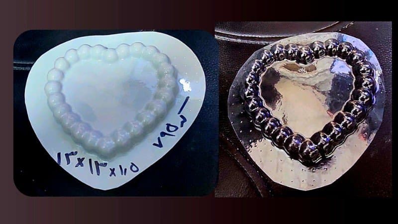 قالب طلقی قلب مرواریدی کد ۷۹۵