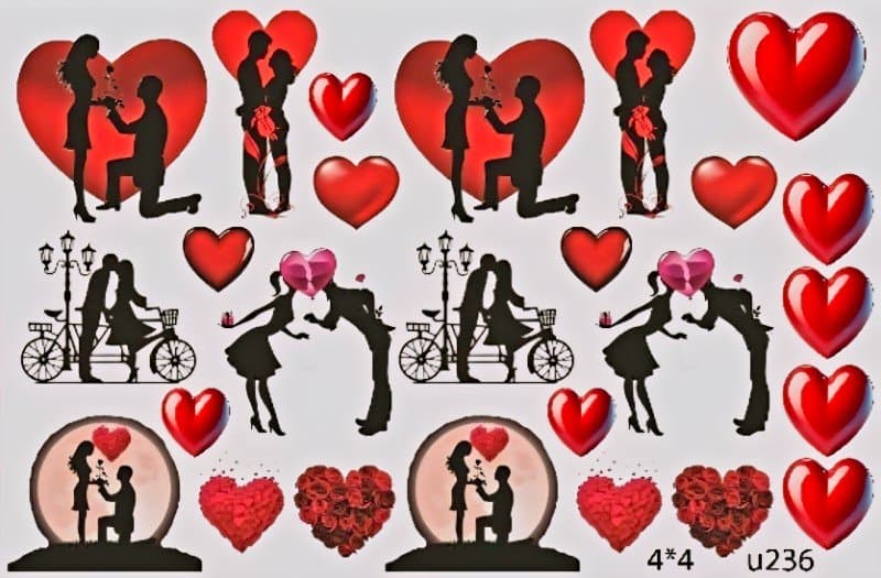 ریبون عاشقانه کد U236