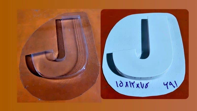 قالب طلقی حروف و عدد کد ۶۹۱